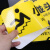 小心地滑地贴 斜纹标示贴防水防滑耐磨小心台阶安全警示标识贴 有电危险