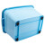 玛仕福 塑料带提手收纳箱储物加厚杂物整理箱北欧蓝大号27L
