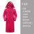 雨衣长款全身防暴雨男士女单人成人新款雨披潮牌外套连体反光 升级款(双层)-玫红 XL