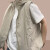 蕉下帆女士马甲背心2024夏装新款小个子防晒服感洋气马甲短外套 卡其色 L(建议100斤-115斤)
