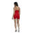 阿迪达斯 （adidas）女运动套装吊带短裤修身透气运动夏季H37782 Red L