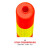 塑料警示柱防撞柱反光立柱路桩隔离柱交通安全道路标志柱 45cmPU黄膜车压不坏+螺丝