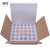 须特（XUTE）50枚加厚中托+纸箱 珍珠棉鸡蛋托 防震泡沫专用打包盒 寄草土鸡蛋快递包装盒箱子