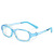 择初日版湿房镜青少年框架眼镜平光镜保湿护目镜男女通用 18149透明黑(4-8岁)