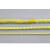凯夫拉绳高温防火阻燃帆船绳耐磨编织纤维圆绳消防火灾芳纶安全绳 黄色12mm/米双层绳皮