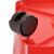 鲁识大号户外垃圾桶物业环卫分类桶果皮箱 50L红色有害垃圾