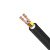 QSKY电缆 RVV4*1.0平方国标四芯无氧铜多股铜丝 软护套电线 电气装备电源线 黑色 200米