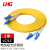利合光电（LHG）光纤跳线LC-LC单模万兆双芯光纤线缆两端双头跳纤2.0尾纤LSZH外披 2米