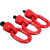 臻工品 金属万向吊环起重模具吊环螺栓螺丝旋转吊扣 一个价 M20*30mm（红色） 