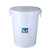 塑料加厚储水桶级发酵桶120升腌菜酿酒圆桶大白桶带盖 蓝色100升(无盖)装水160斤 (特厚款)