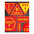 救援窗口标识贴标识标牌安全标志贴纸灭火应急逃生窗标识牌双面带 背胶10张装XFC-02 20x20cm