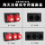 竹江 塑机三位5孔工业插头插座盒干燥机烘箱三相五线电源塑料盒 盒子+1个16A和1个32A插头插座 (2位)