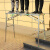 锐德利马凳折叠加厚升降脚手架多功能室内装修工程梯子刮 (销钉升降)双支撑200*40方管面(