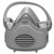 普达 8005防尘橡胶半面具 防飞沫化工喷漆工业粉尘KN95级防尘面罩 3天