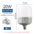 岁艺 LED节能灯泡E27大螺口球泡家用商用光源防水防尘照明灯 20W白光