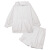 CMQ香港潮牌白色休闲运动套装女夏季宽松显瘦时尚减龄网红洋气炸街卫衣短裤潮 图色两件套 S
