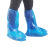 鞋套一次性加厚高筒靴套雨天防水养殖场防滑漂流耐磨塑料长筒脚套定制 透明中筒