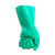 赛立特安全 丁腈耐酸碱溶剂防化防滑耐油耐磨劳保手套绿色10码12副 L18501