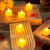 南极故事LED电子蜡烛灯浪漫情调创意求婚布置生日表白装饰场景烛光氛围灯 心形电子蜡烛暖白(24个)送花瓣