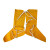 大杨076皮护脚罩 2双 电焊护脚盖 焊接护腿鞋套 焊工防烫劳保防护脚套 黄色