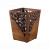 标燕 大号基础无配件 摇盖式木质复古木纹中式垃圾桶ZTT-LJT9021
