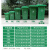 手推垃圾环卫车户外保洁小区物业400L塑料拉式不锈钢清洁回收铁桶 不锈钢带盖工具箱款