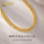 中国黄金（CHINA GOLD）黄金项链女足金套链轻奢蕾丝定婚送女友520情人节礼物生日礼物 约8.8g
