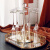 格娜斯（CRISTALGLASS） 欧式香槟杯高颜值6只套装创意水晶玻璃高脚杯一对起泡酒杯红酒 水晶浪漫款220ml 6个