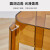 景彩 凳子家用塑料加厚成人高款方凳餐凳现代浴室透明可叠摞 DZ502加大加厚-茶黄色