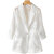 ANGEL MOOD香港潮牌欧根纱小西装外套女夏季薄款白色镂空西装七分袖西服薄纱 白色 S