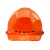正远ABS安全帽 工地建筑电力施工防砸透气欧式透气橘色按键式 1顶