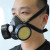 蓝鹰防毒面具口罩活性炭面罩喷漆化工面具放毒气甲醛NP306防毒半面罩 NP306面具+RC203滤盒2个+NP102眼罩