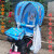 GOTP自行车儿童座椅雨棚后置宝宝电动车可折叠后坐椅加棉遮阳雨篷 卡通粉棉棚 不含座椅