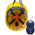 瑞恒柏适用于近电报警安全帽近电预警安全帽高压安全帽带报警器感应 蓝色帽 国家电网标志