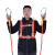 安全带工地施工保险带高空作业安全带全身五点式攀岩安全带安全绳 国标白色单小钩3米