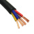 国标足芯足米 电缆RVV多芯电缆4芯5芯无氧铜阻燃护套线电源线信号 国标 3X2.5+1X1.5 (100米)