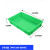 塑料盒子长方形周转箱方盒零件盒方形塑胶盆浅盘方盘黄粉虫饲养箱 2号方盘绿440*290*80