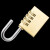 玛仕福 黄铜密码锁挂锁 行李箱防盗锁柜门锁 3轮密码小号
