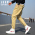 吉普（JEEP）休闲裤男男士春夏新款休闲长裤高品质百搭款式休闲裤九分裤子男 黑色 XL