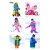 phibee菲比小象冬季儿童滑雪服套装宝宝男童女童防水保暖加厚滑雪衣装备 81622配K20黄裤 衣裤可自由搭配颜色尺码