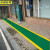京洲实邦绿色1.8米宽*1米长 黄边地垫加厚安全通道人字形防滑垫JZSB-9044
