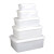 驼铃纵横 CC0070 塑钢方盒塑料白盒子有盖长方形保鲜盒周转箱冰盆食品收纳盒单个 小号（30*20*10cm）