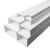 白色铝合金线槽明装方形外开明装明线加厚金属桥架装饰布线槽 40*30（0.7厚）铝合金喷塑白色