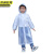 XJ京洲实邦 白色儿童加厚款2件 雨衣长款全身防暴雨透明加厚单人便携式一次性JZSB-9208