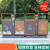 户外不锈钢分类垃圾桶环卫果皮箱学校公园小区可回收街道定制 城市风双桶浅灰色