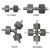 饲料颗粒机配件颗粒机压轮造粒机制粒机总成 230型压轮总成（3个压轮）