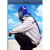 XMSJ山头林村适用电焊工  口罩后置滤盒防尘防烟带管子的导管后背式电 蓝色1500硅胶罩体