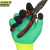XJ京洲实邦 48双-优质加强指 浸胶耐磨防护乳胶橡胶劳保手套JZSB-9200