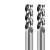 沐鑫泰 55度铝用铣刀整体钨钢3刃铝合金专用铣刀高光立铣刀加长数控（定制） D1.5*5*50 