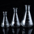 海斯迪克 高硼硅玻璃三角烧瓶耐高温平底锥形瓶 广口250ml HKCL-853